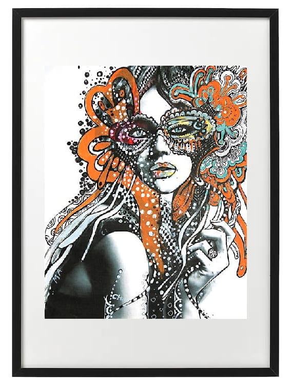 plakat Maggie Piu, Sasza P., 40x50 cm, rama basic 52x72.jpg