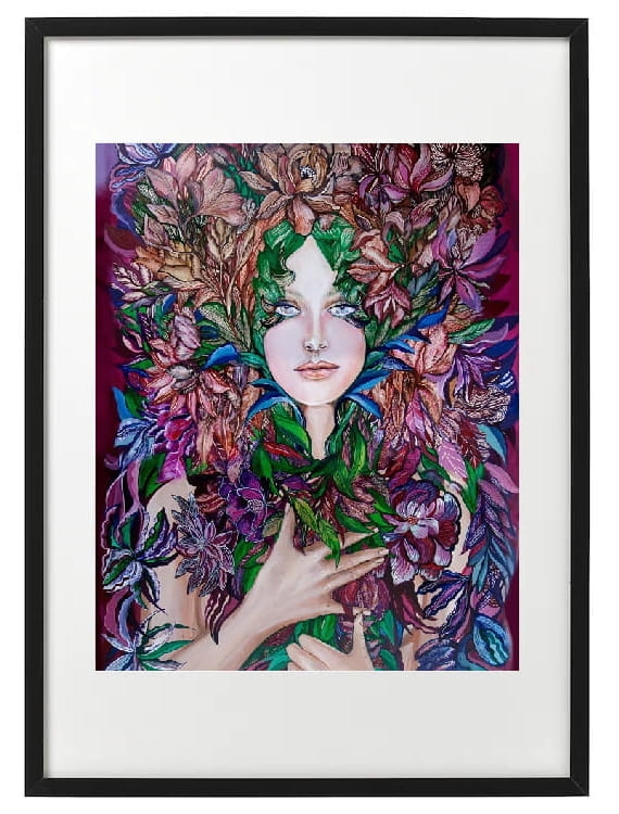 plakat Maggie Piu, Świtezianka 40x50 cm, rama basic czarna 52x72 cm.JPG