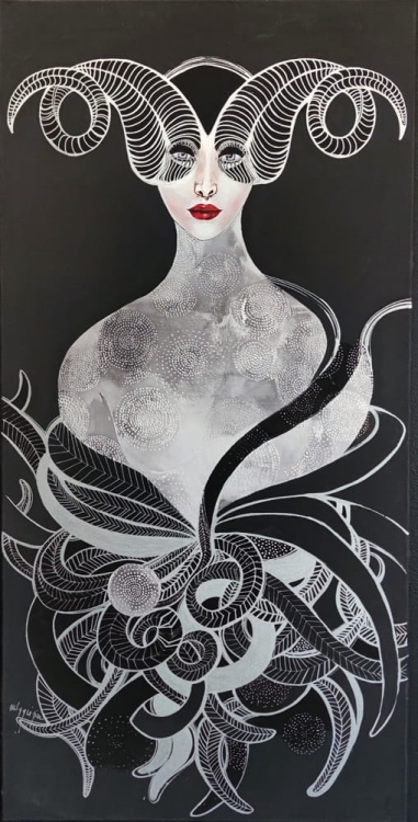 Baran Silver, 60x120 cm, technika mieszana, Maggie Piu.jpg