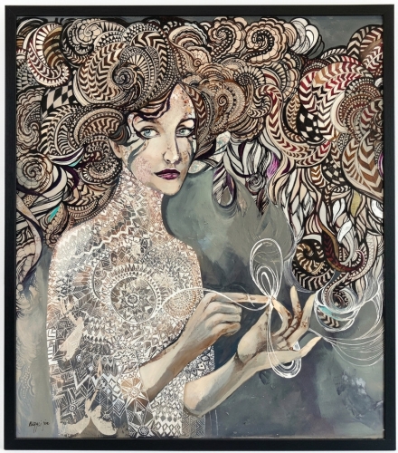 Wszystko albo nić, 70x80 cm, akryl na płótnie, Maggie Piu, frame, board.jpg