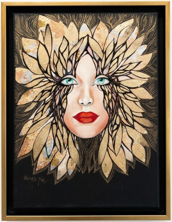 Minipiu XX– Obraz 30×40 cm, Akryl na Płótnie, w Ramie 34×44 cm, Maggie Piu, bloard.jpg