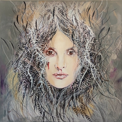 Rita, 80x80 cm, technika mieszana, Maggie Piu.jpg
