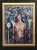 Dyskordia, 90x120 cm, akryl na płótnie, cykl horror vacui, Maggie Piu, gold frame, black wall.jpg