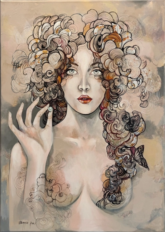 Psyche, 50x70 cm, akryl na płótnie, Maggie Piu, 2026.jpg