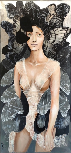 Freewolna Butterfly, 70x150 cm, akryl na płótnie, Maggie Piu.jpg