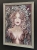 Freewolna Siostra Carmen, 50x70 cm, technika mieszana, rama silver 58x78 cm, black wall, right perspective.jpg