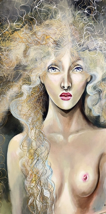 Hedone, 50x70 cm, akryl na płótnie, Maggie Piu - detal 1.jpg