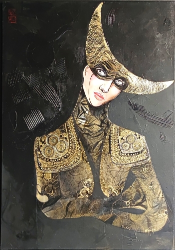 Byk, 70x100 cm, akryl na płótnie, Maggie Piu, 2026.jpg