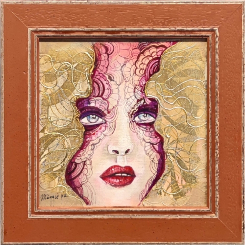 Minimegi A, 20x20 cm, akryl na płótnie, w ramie 27x27 cm, Maggie Piu, 2026 .jpg