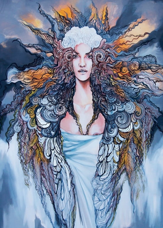 obraz Maggie Piu, Łucja, 100x130 cm, giclee.jpg