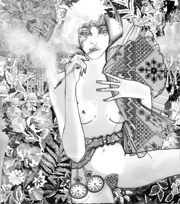 obraz Maggie Piu, Pani Czasu 2, 100x120 cm, giclee.jpg