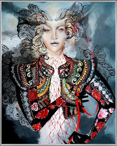 plakat Maggie Piu, Carmen, rama-aluminiowa-srebrna-40x50cm.jpg