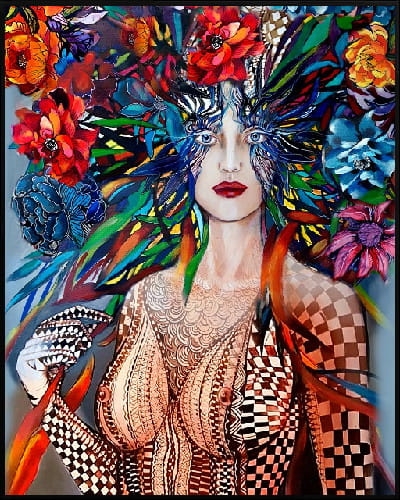 plakat Maggie Piu, Freewolna Pastereczka, rama aluminiowa czarna 40x50cm.jpg