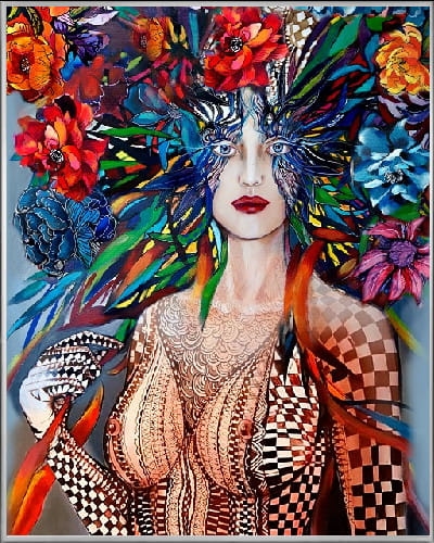 plakat Maggie Piu, Freewolna Pastereczka, rama-aluminiowa-srebrna-40x50cm.jpg