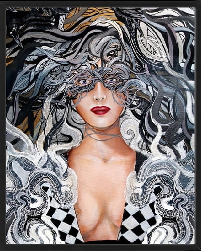 plakat Maggie Piu, Kruki Balmaina, 40x50cm w ramie basic 42x52.jpg