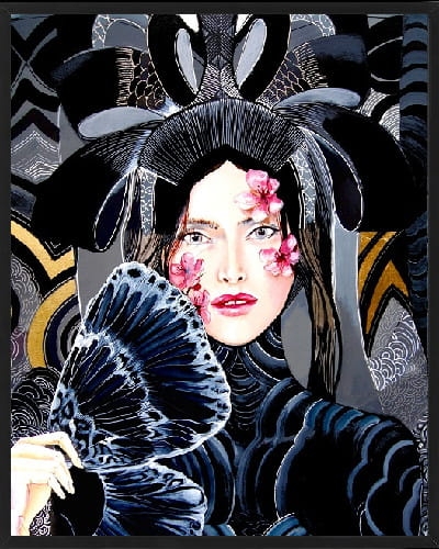 plakat Maggie Piu, Lady Sakura, 40x50cm w ramie basic 42x52.jpg