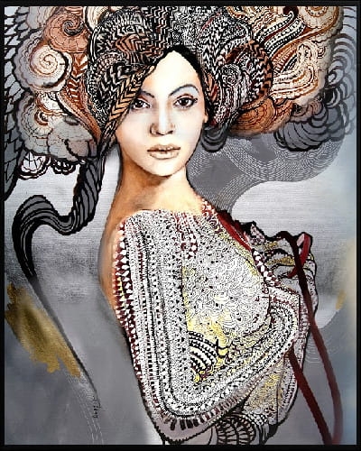 plakat Maggie Piu, Madame Butterfly B., rama aluminiowa czarna 40x50cm.jpg