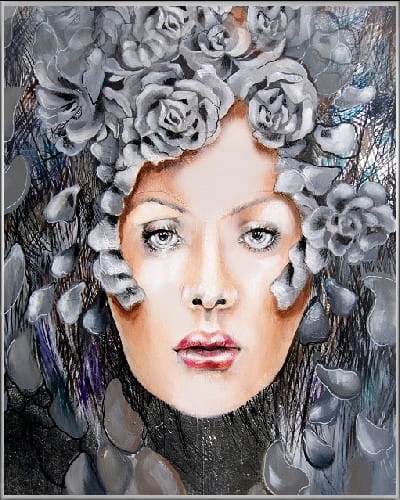 plakat Maggie Piu, Adele, 40x50 cm, rama alu srebrna 41x51 cm.jpg