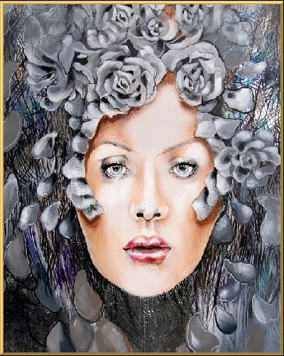 plakat Maggie Piu, Adele, 40x50 cm, rama alu złota 40x50 cm.jpg