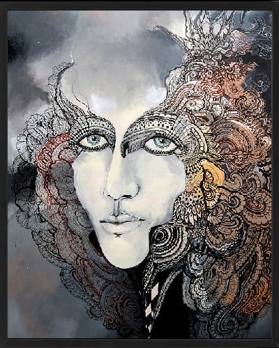 plakat Maggie Piu, Anna B., 40x50 cm, rama basic czarna 42x52 cm.jpg