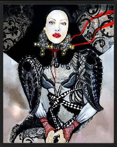 plakat Maggie Piu, Anna Bolena, 40x50 cm, rama basic czarna 42x52 cm.jpg