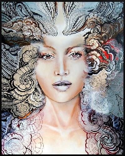 plakat Maggie Piu, Carmen face-to-face, 40x50 cm, rama alu czarna 41x51 cm.jpg
