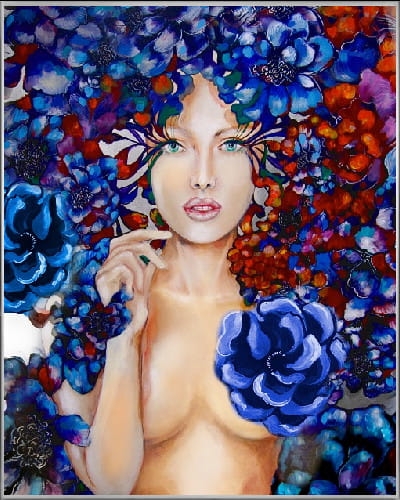 plakat Maggie Piu, Cupido, 40x50 cm, rama alu srebrna 41x51 cm.jpg