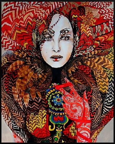 plakat Maggie Piu, Elektra, 40x50 cm, rama alu czarna 41x51 cm.jpg