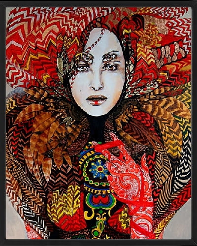 plakat Maggie Piu, Elektra, 40x50 cm, rama basic czarna 42x52 cm.jpg