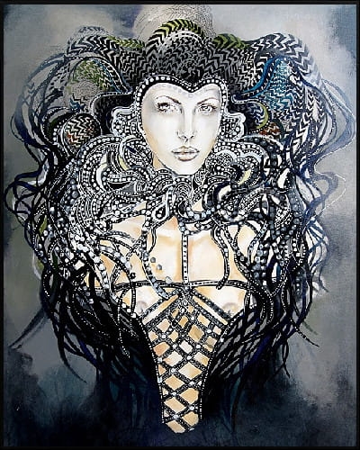 plakat Maggie Piu, Faust, 40x50 cm, rama alu czarna 41x51 cm.jpg