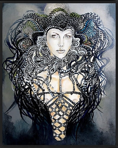 plakat Maggie Piu, Faust, 40x50 cm, rama basic czarna 42x52 cm.jpg