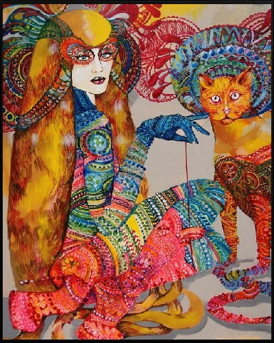 plakat Maggie Piu, Ina z Rudolfem, 40x50 cm, rama alu czarna 41x51 cm.jpg