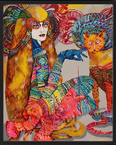 plakat Maggie Piu, Ina z Rudolfem, 40x50 cm, rama basic czarna 42x52 cm.jpg
