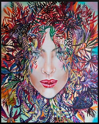plakat Maggie Piu, Medusa Kolor 2, 40x50 cm, rama alu czarna 41x51 cm.jpg