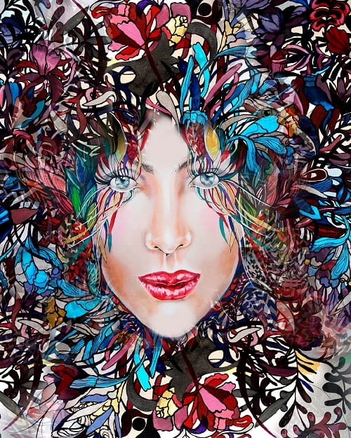 plakat Maggie Piu, Medusa Kolor 3, 40x50 cm.jpg