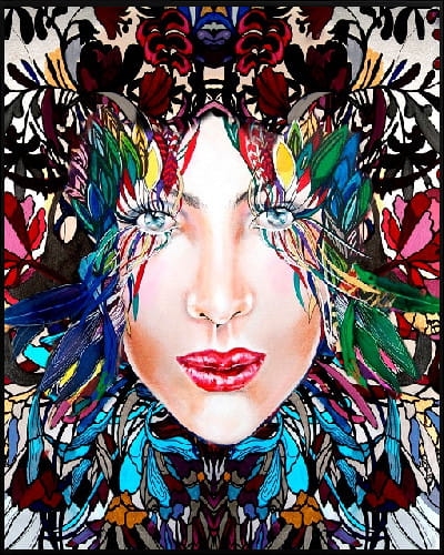 plakat Maggie Piu, Medusa Kolor 5, 40x50 cm, rama alu czarna 41x51 cm.jpg