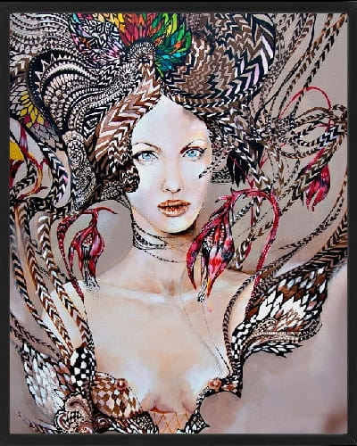 plakat Maggie Piu, Kundry 1, 40x50 cm, rama basic czarna 42x52 cm.jpg