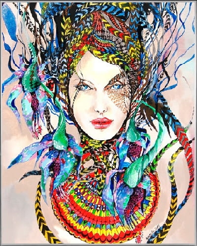 plakat Maggie Piu, Kundry 2, 40x50 cm, rama alu srebrna 41x51 cm.jpg