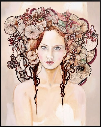 plakat Maggie Piu, Lady Anna D., 40x50 cm, rama alu czarna 41x51 cm.jpg