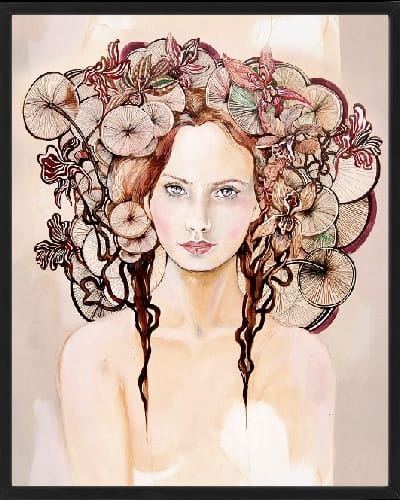 plakat Maggie Piu, Lady Anna D., 40x50 cm, rama basic czarna 42x52 cm.jpg