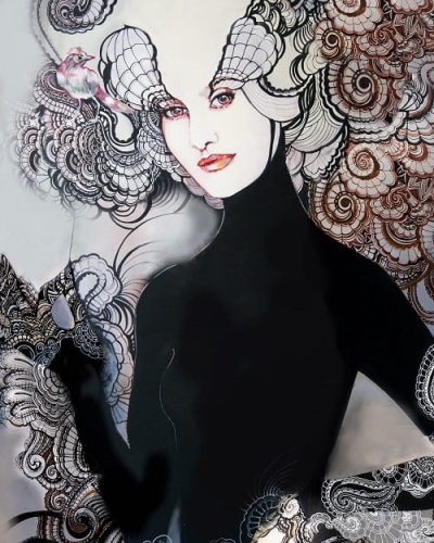 plakat Maggie Piu, Lady Black, 40x50 cm.jpg
