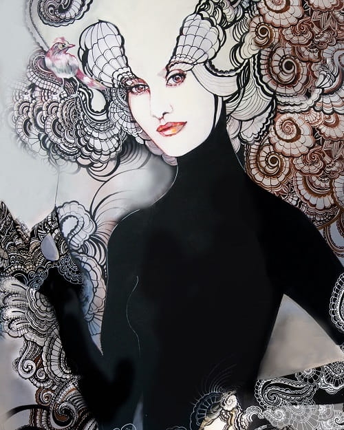plakat Maggie Piu, Lady Black, 40x50 cm.jpg