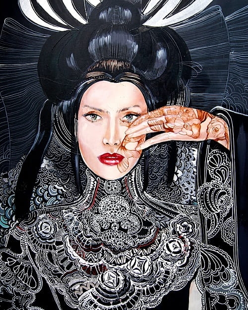 plakat Maggie Piu, Lady Gingko, 40x50 cm.jpg
