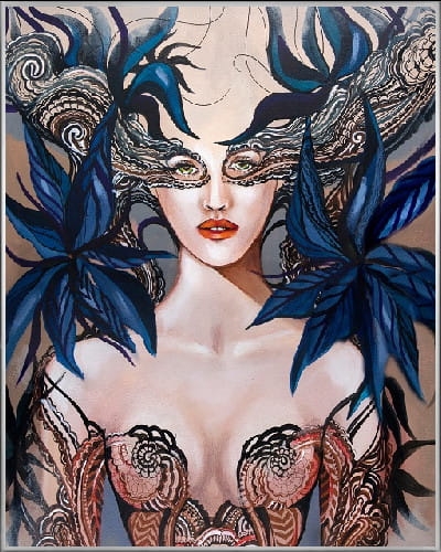 plakat Maggie Piu, Luto, 40x50 cm, rama alu srebrna 41x51 cm.jpg