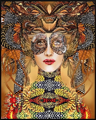 plakat Maggie Piu, Luto Hybrydy, 40x50 cm, rama alu czarna 41x51 cm.jpg