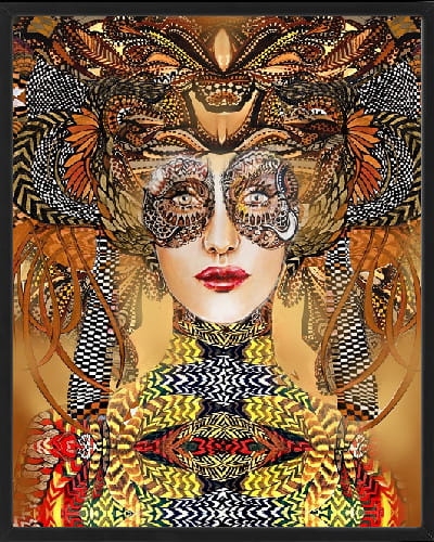 plakat Maggie Piu, Luto Hybrydy, 40x50 cm, rama basic czarna 42x52 cm.jpg