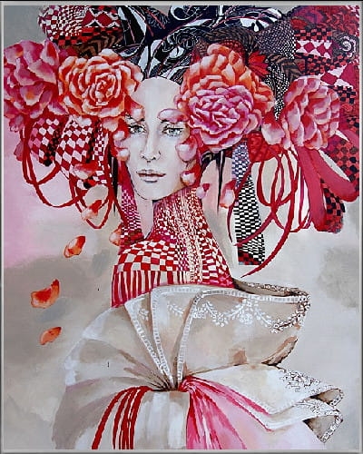 plakat Maggie Piu, Madame Butterfly, 40x50 cm, rama alu srebrna 41x51 cm.jpg