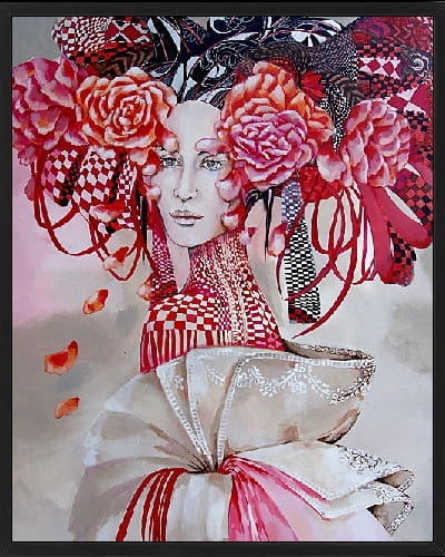 plakat Maggie Piu, Madame Butterfly, 40x50 cm, rama basic czarna 42x52 cm.jpg