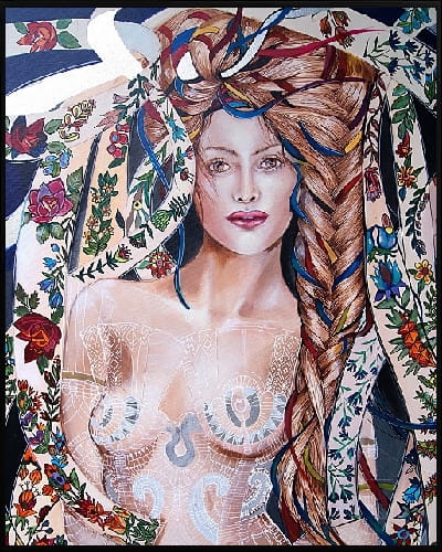 plakat Maggie Piu, Miodobranie II, 40x50 cm, rama alu czarna 41x51 cm.jpg