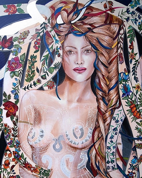 plakat Maggie Piu, Miodobranie II, 40x50 cm.jpg